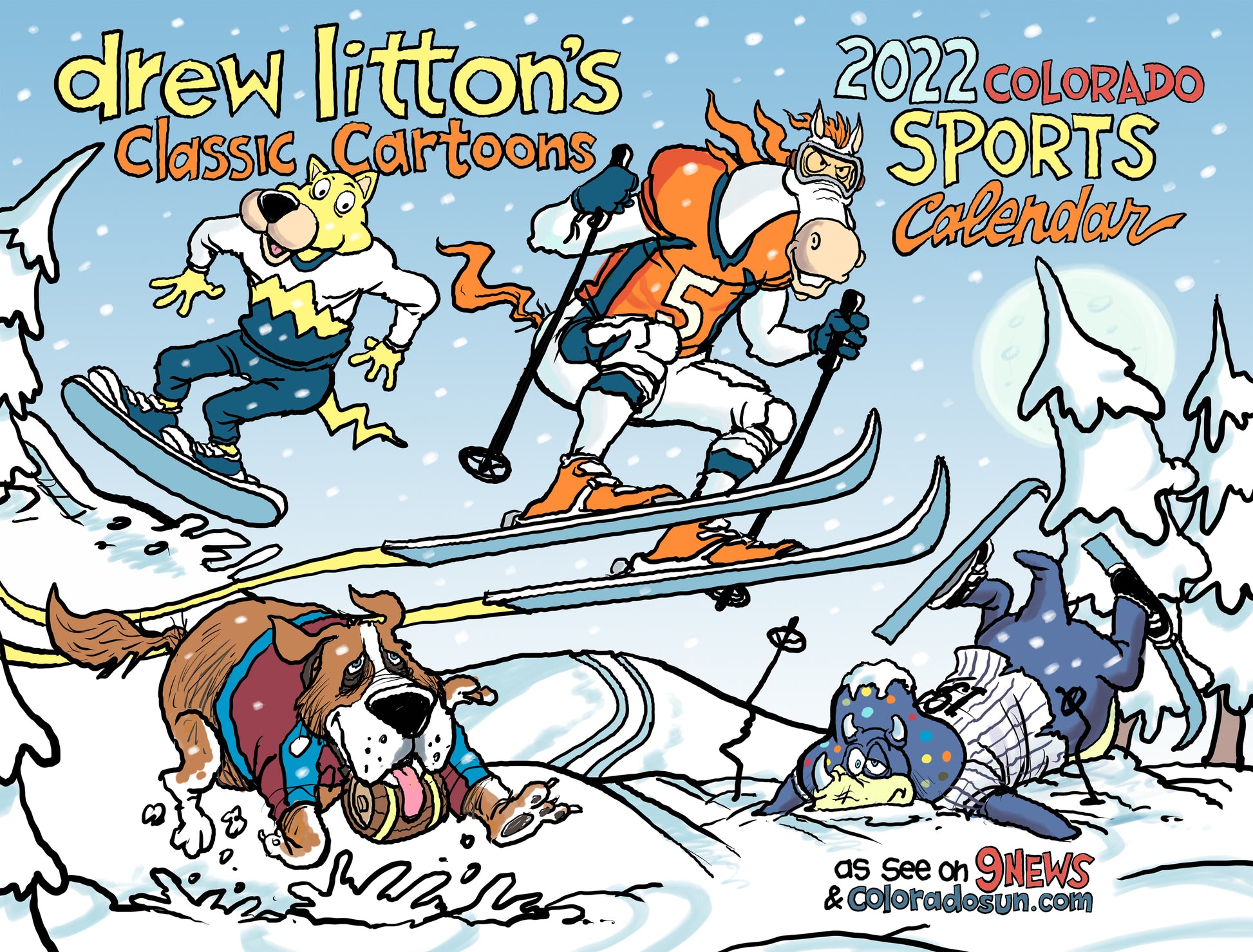 2022 Drew Litton Sports Cartoon Calendar are Now Available!