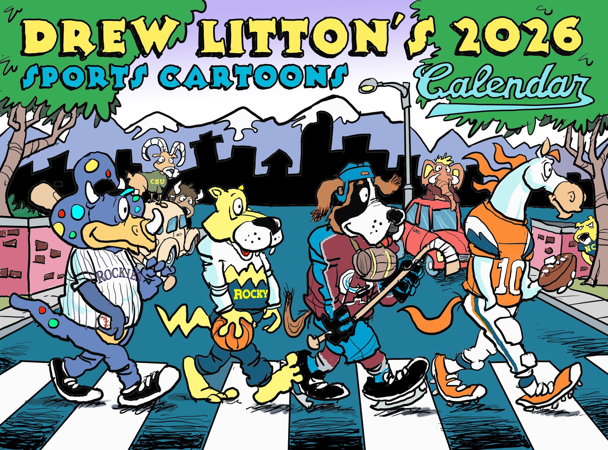 2026 Drew Litton's Sports Cartoons Calendar