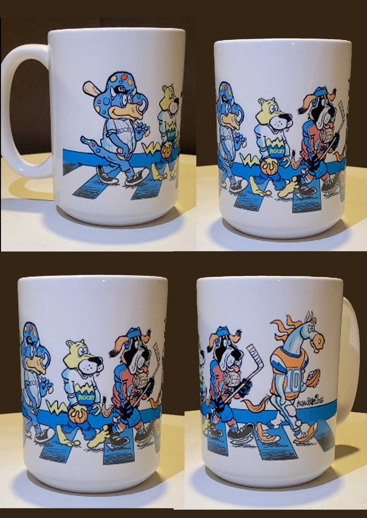 Fab Four Abbey Road Mascots 15oz Coffee Mug