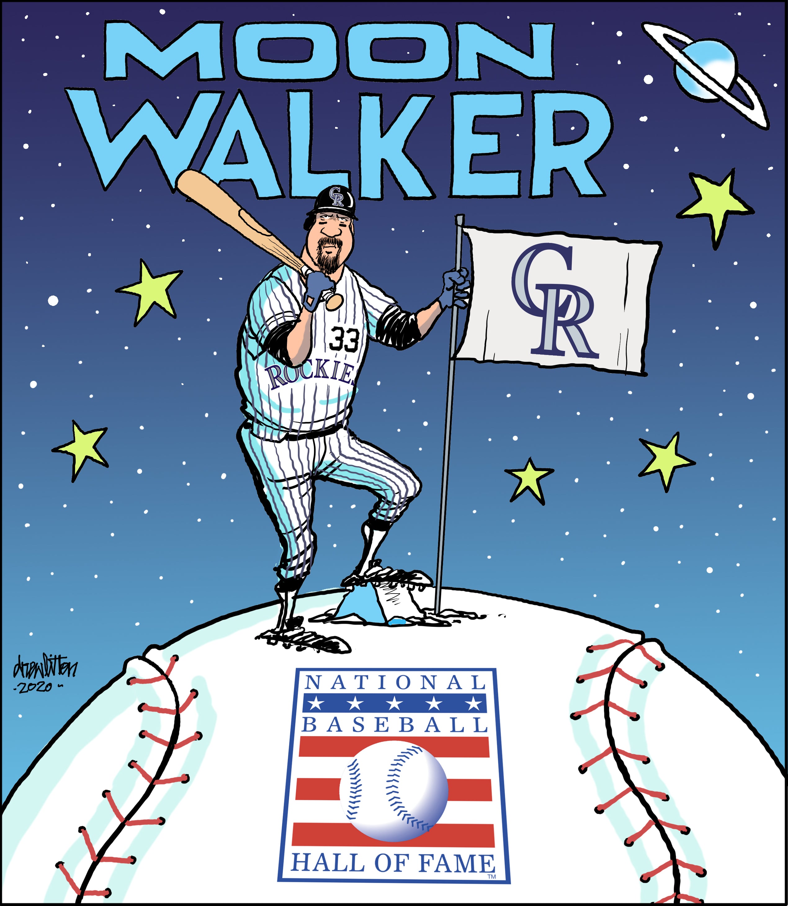 Rockies Larry Walker poster
