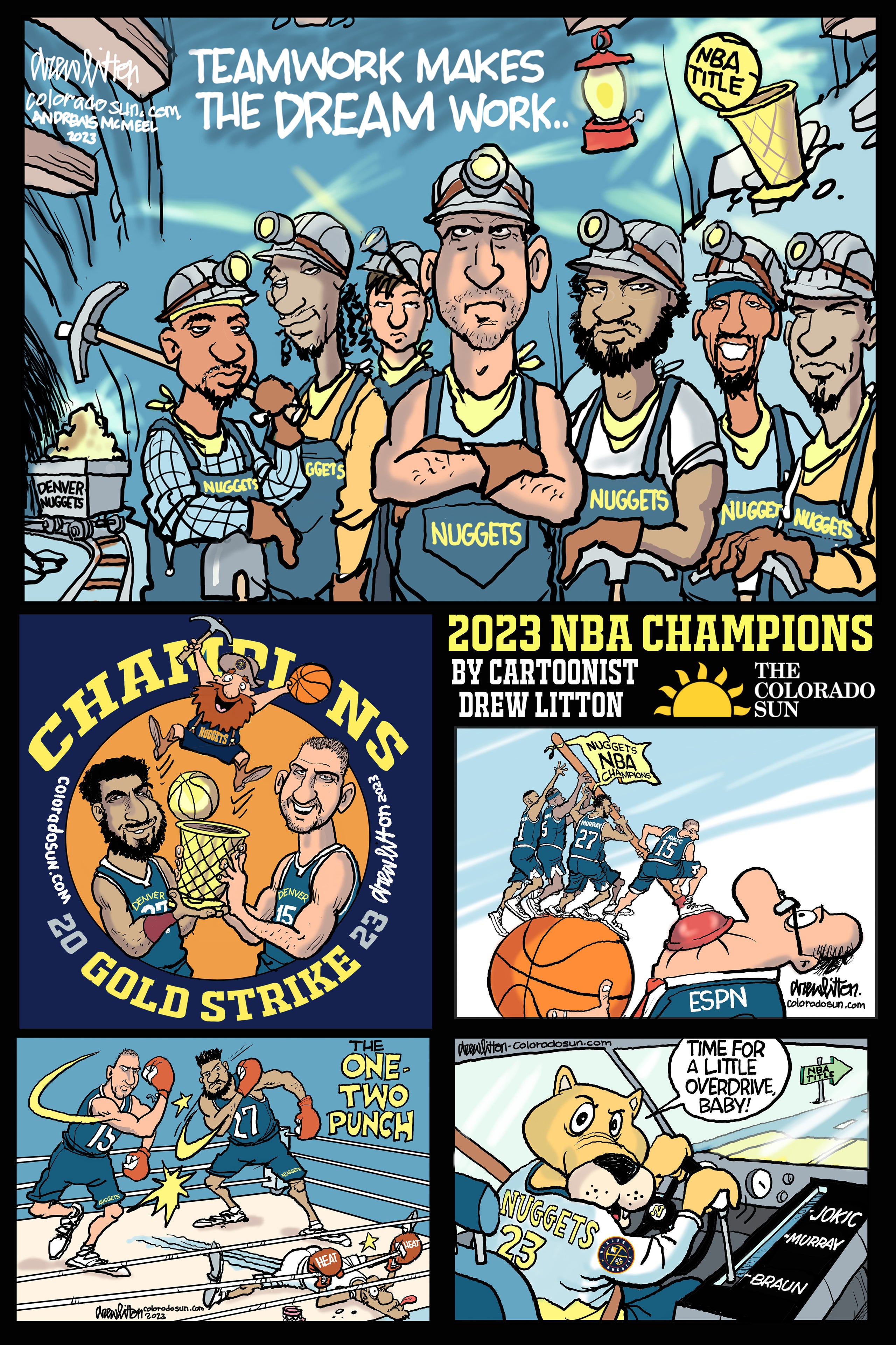 Nuggets NBA Champions Poster