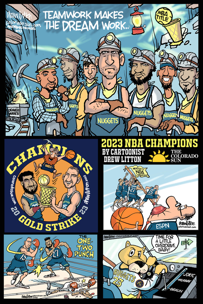 2023 Denver Nuggets NBA Champions Poster