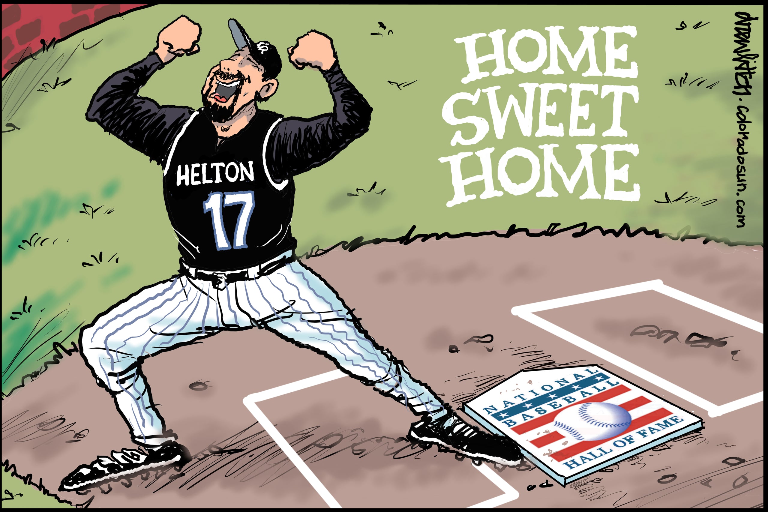 Rockies Todd Helton Hall of Fame Print