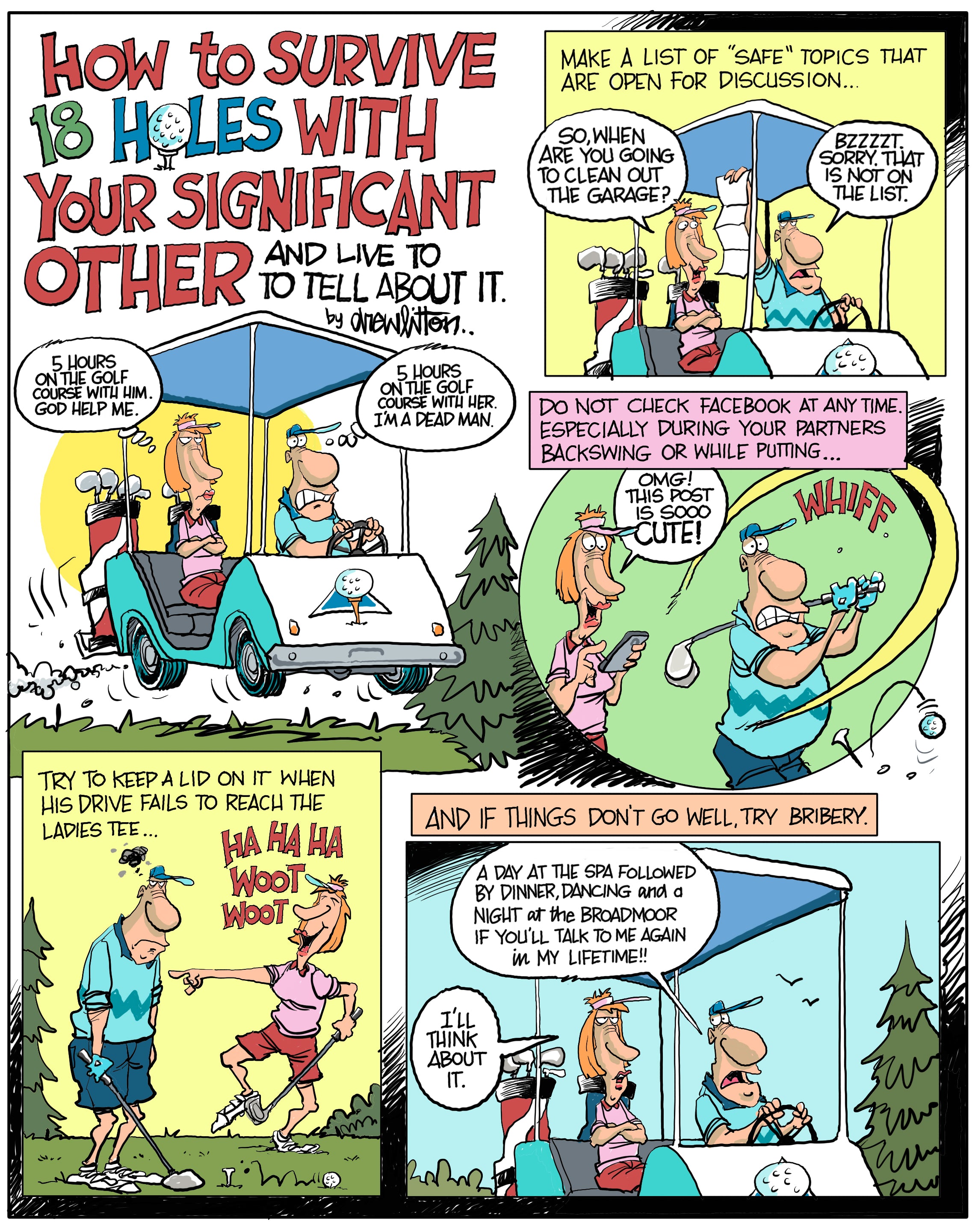 Golf Survival  Poster 17x22