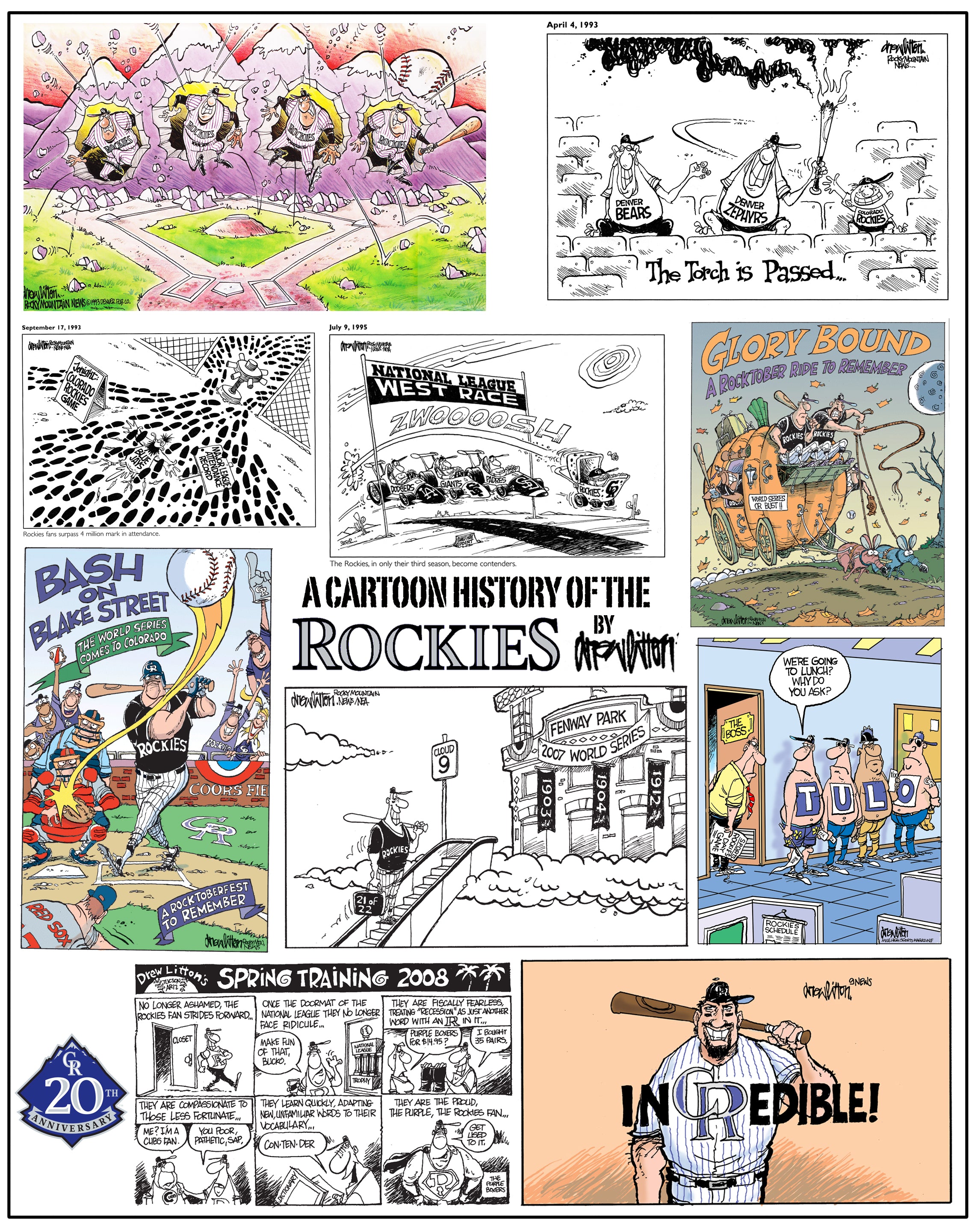 Rockies History 17x22 Print